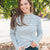 Striped High Neck Sweater Tee