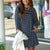 Striped Open Back 3/4 Sleeve Dress