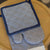 Striped Oven Mitt Set