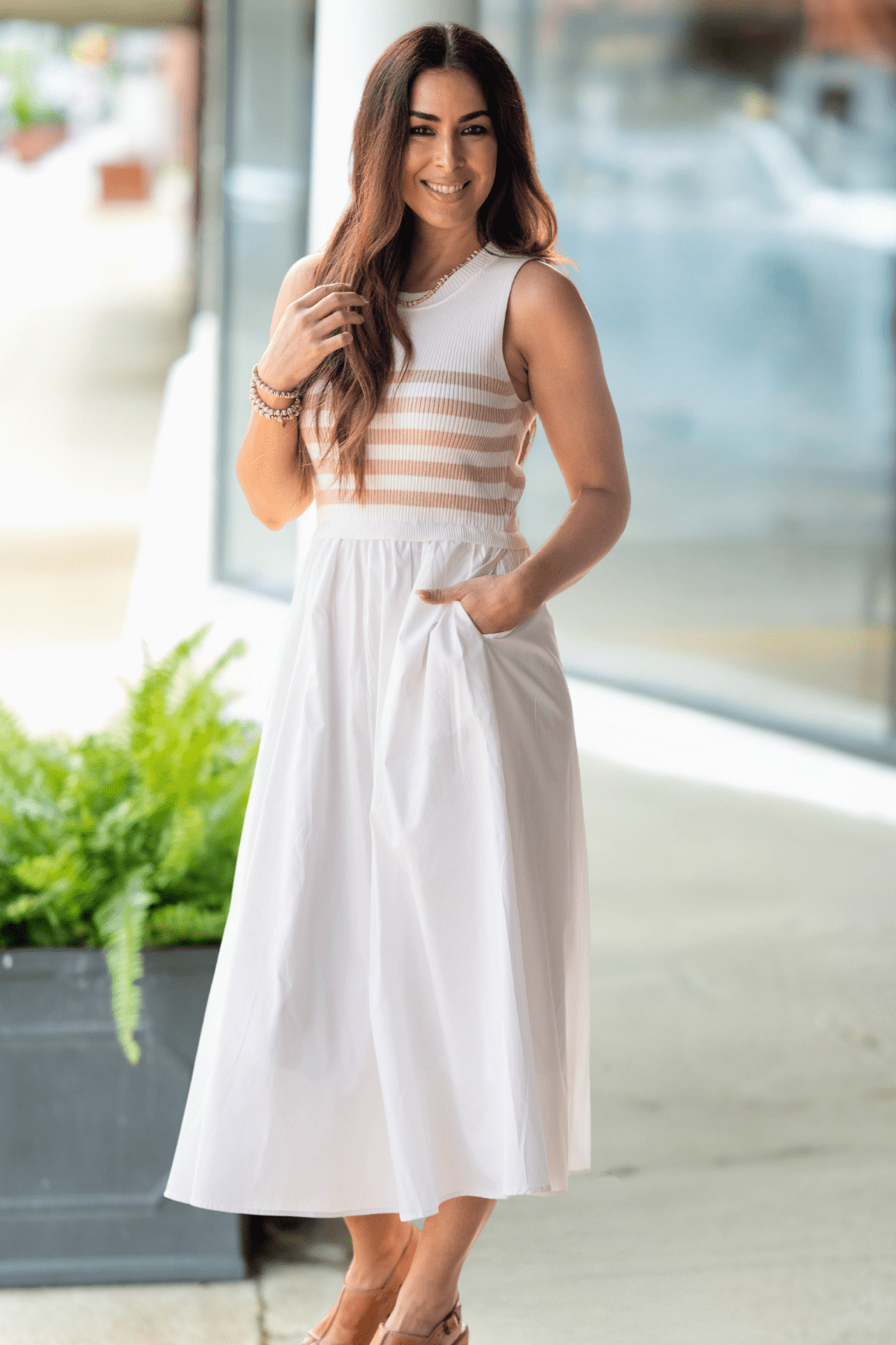 fitted lace wedding dress Part of My Charm Ribbed Cutout Maxi Dress main image 1