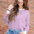 Striped Ribbed Trim Sweater