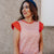 Striped Solid Flutter Sleeve Tee