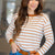Striped + Stitched Sweater