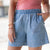 Structured Denim Shorts