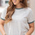 Subtle Contrast Stripe Tee
