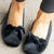 Sugar Rush Black Velvet Flats