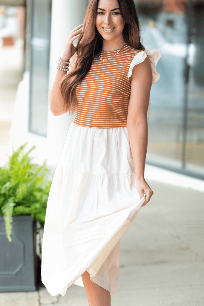 Sunday Brunch Midi Dress Camel / M