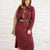 Sweet Cedar Tunic Button Up Dress