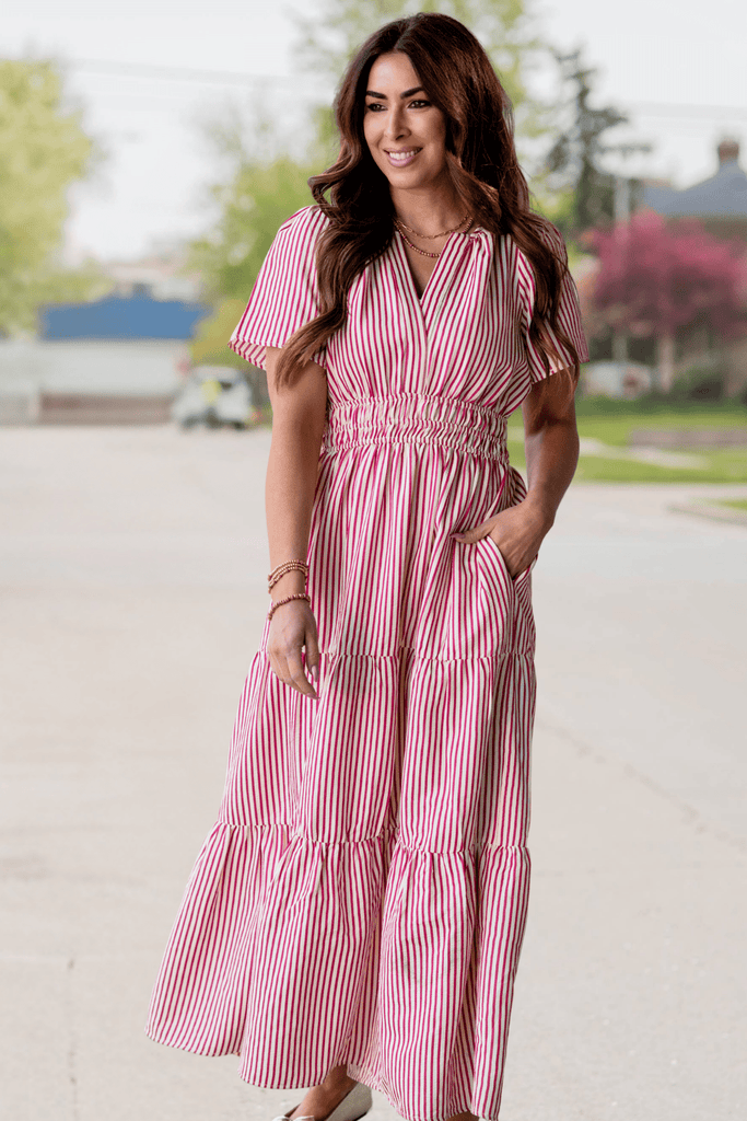 knee length dresses for ladies Amalfi Coast Cruising Maxi Dress M / Blue main image 0