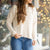 Textured Petal Top Sweater