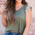 Textured Stripes Flutter Trim Tank