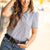 The Nova Striped Front Blouse