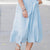 Tiered Denim Midi Skirt