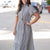 Timeless Lines Tiered Midi Dress