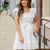 Subtle Raised Print Ruffle Trim Dress