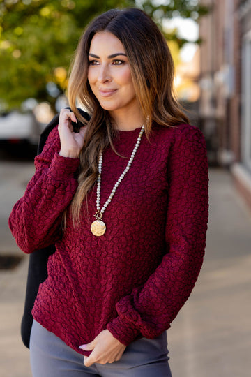 Uniquely Textured Blouse