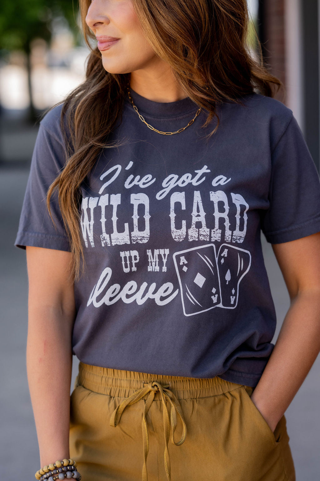 Wild Card Graphic Tee Charcoal / M Wild Card Graphic Tee Charcoal / M
