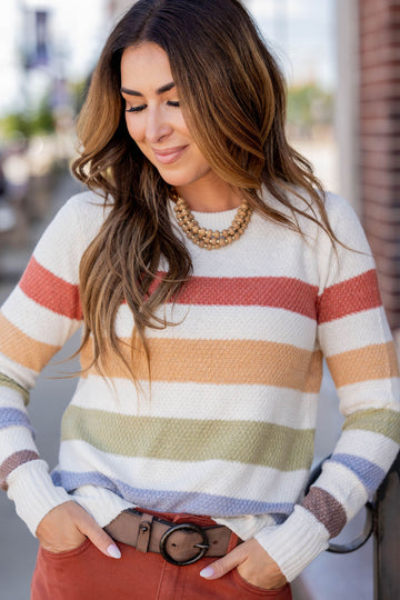 Multicolor Striped Sweater