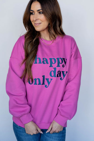 Happy Days Only Graphic Crewneck