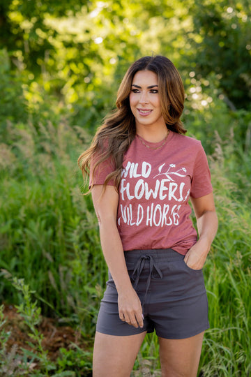 Wild Flowers & Wild Horses Graphic Tee