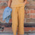 Raised Woven Relaxed Bottom Pants