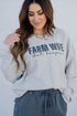 Farmwife But Boujee Ribbed Graphic Crewneck