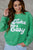 Take It Easy Ribbed Graphic Crewneck