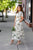 Painted Floral Tiered Maxi Dress