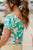 Beautiful Blossoms Cinched Trim Blouse