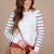 Striped Knit Sleeve Sweater