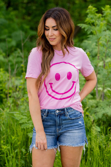 Smiley Face Graphic Tee