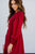 Ruched Top Tiered Long Sleeve Maxi Dress