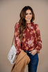 Roses Cinched Trim Blouse