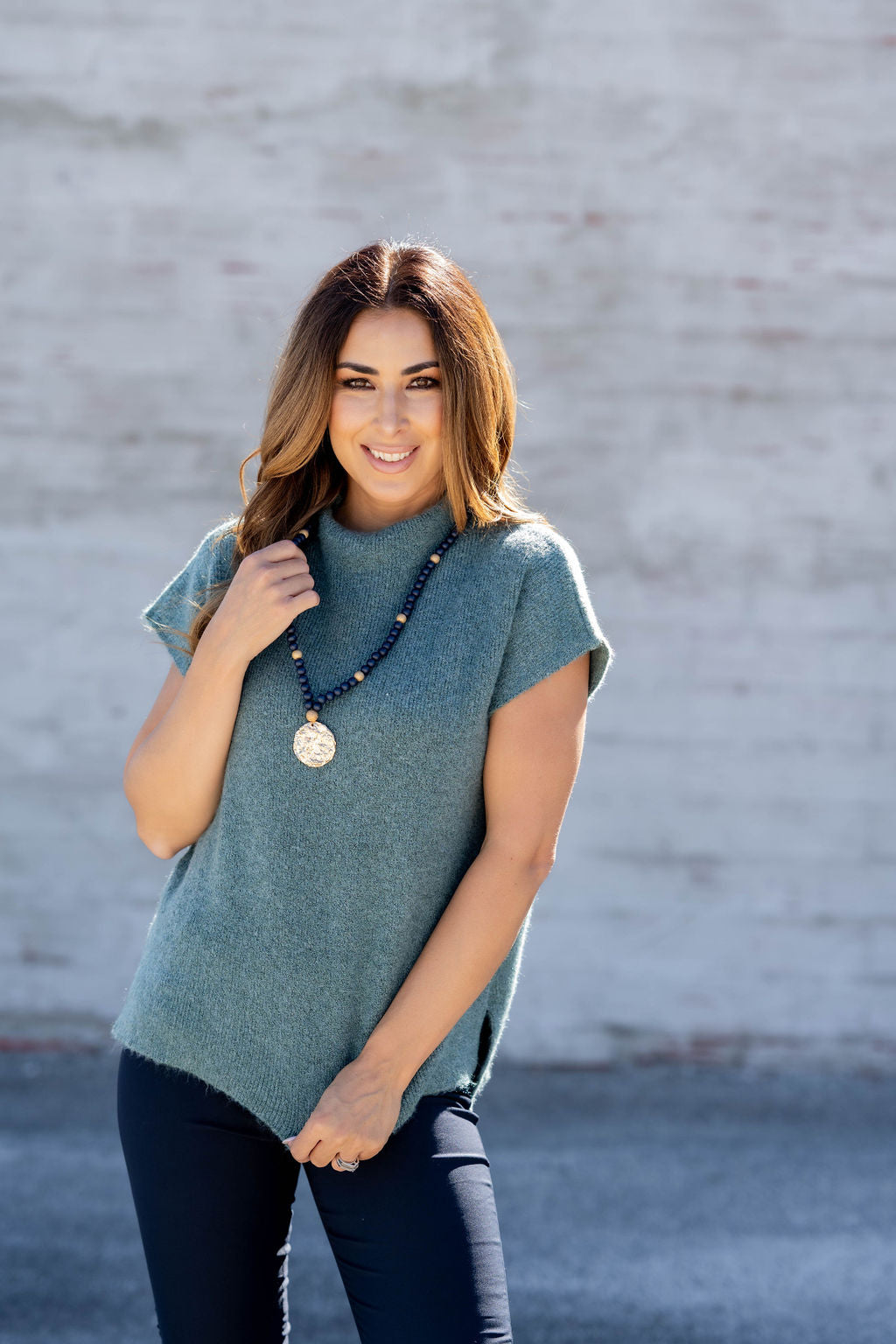 Pointelle Knit Short-sleeve Sweater | Contemporaine | Shop Women's