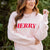 Merry Ribbed Trim Sweater