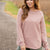 Bold Textured Side Slit Sweatshirt