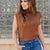 Mixed Knits Sleeveless Turtleneck Sweater