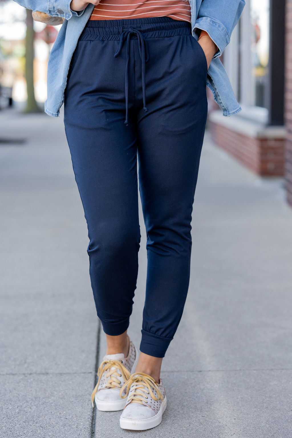 Zyia Navy Peak Zipper Everywhere Zipper Jogger Zyia Zyia