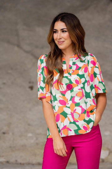 Tropics Relaxed Sleeve Blouse