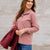 Rib Accented Button Pullover