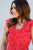 Speckle Ruffle Accented Dress