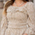 Micro Floral Ruched Top Peplum Blouse