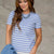 Scalloped Stripes Tee