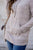 Heathered Front Pocket Cowl Neck Sweatshirt