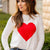 Braided Heart Sweater Tee