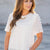 Textured Dot Sheer Sleeve Blouse