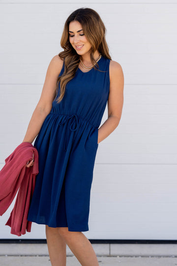 Tie Waist Tank Dress