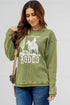 All American Rodeo Waffled Graphic Crewneck