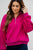 Ribbed Sleeve Quarter Zip Pullover