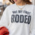 Not My First Rodeo Ribbed Graphic Crewneck